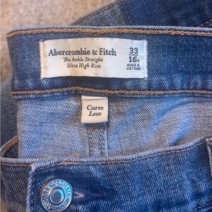 Abercrombie Curve Love Blue Denim Jeans